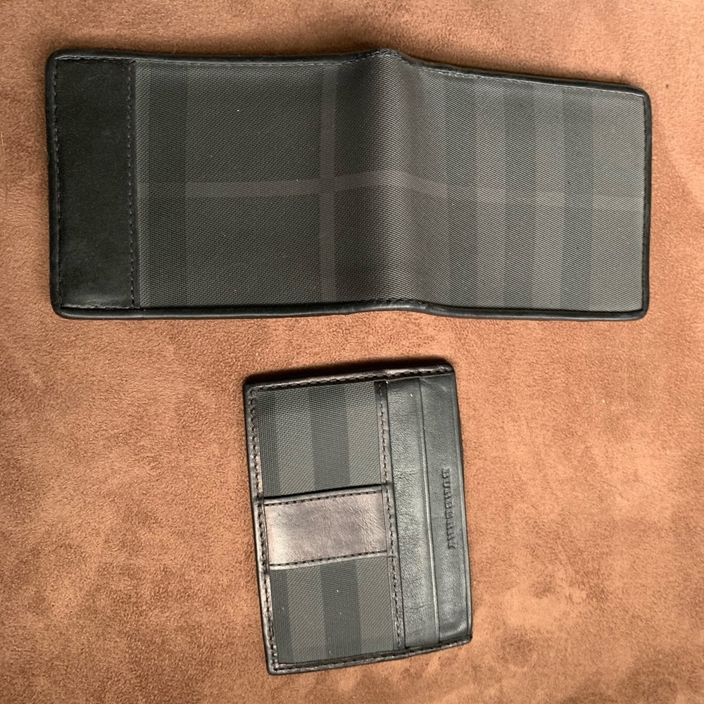 2 Burberry mens wallets
